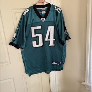 Teal Football Jersey with Number 54